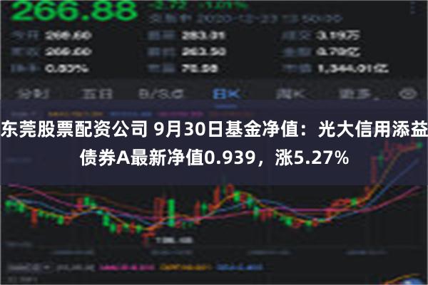 东莞股票配资公司 9月30日基金净值：光大信用添益债券A最新净值0.939，涨5.27%