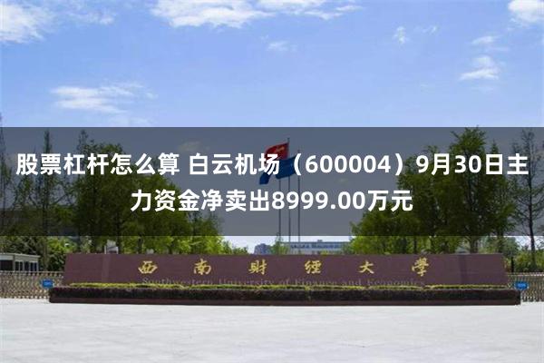 股票杠杆怎么算 白云机场（600004）9月30日主力资金净卖出8999.00万元