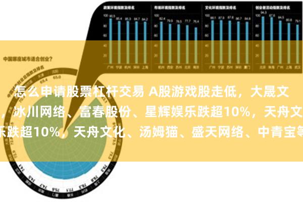 怎么申请股票杠杆交易 A股游戏股走低，大晟文化快速跌停创月内新低，冰川网络、富春股份、星辉娱乐跌超10%，天舟文化、汤姆猫、盛天网络、中青宝等跟跌